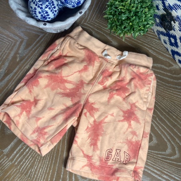 GAP Other - Orange Dip Tie Dyed GAP Terry Athletic Drawstring Shorts